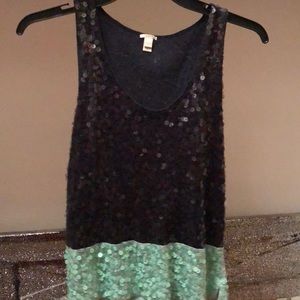 J crew sparkle tank top